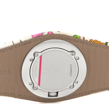 Gucci Stainless Steel Canvas Diamond Bezel 31mm 104 Flower Quartz Watch 4 of 5