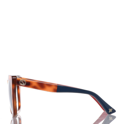 Gucci Cat Eye Optyl Web GG0163S Sunglasses Havana 3 of 6