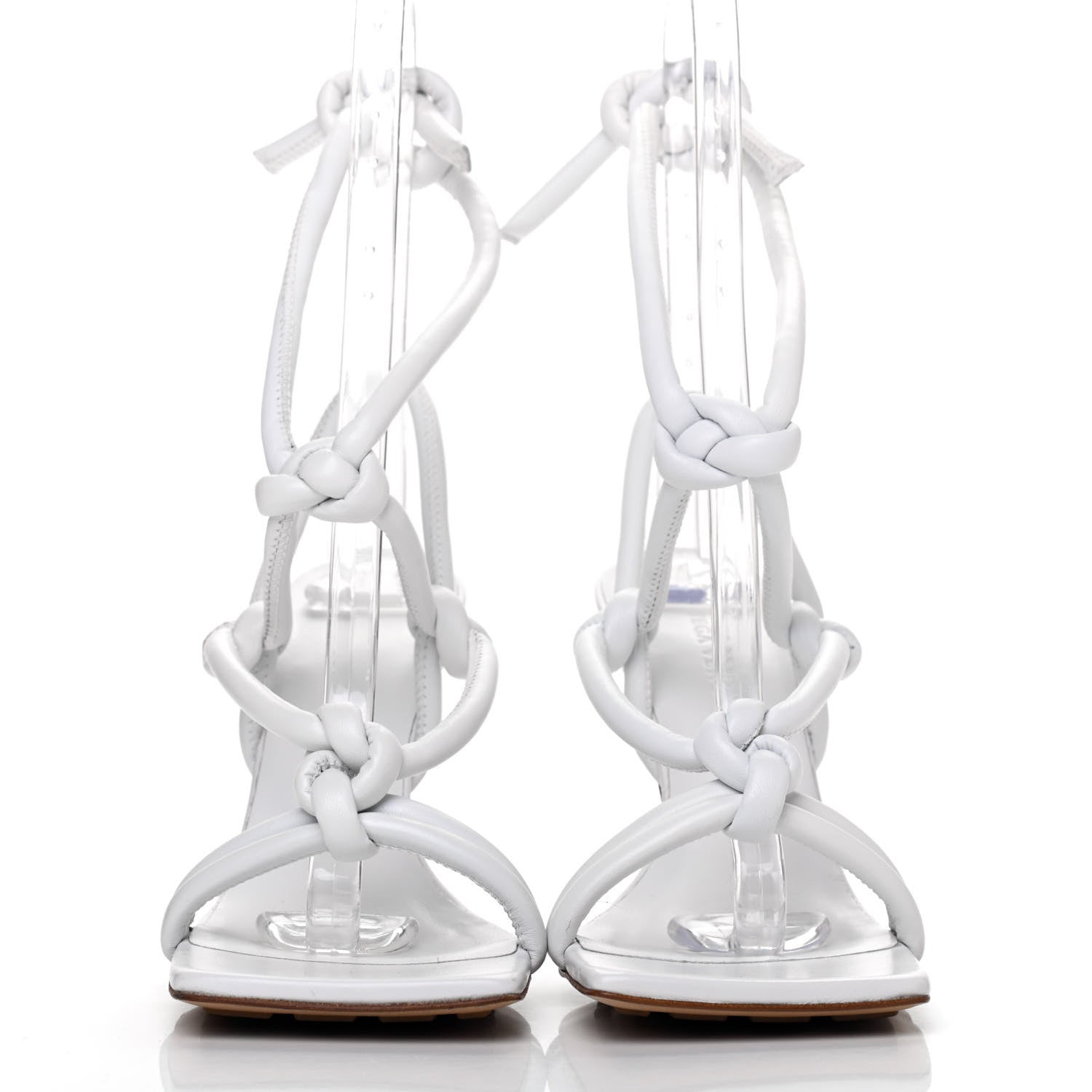 Bottega Veneta Nappa Dream Knotted Sandals 38 White 2 of 10