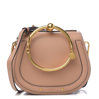 Chloe Calfskin Suede Small Nile Bracelet Bag Biscotti Beige 1 of 8