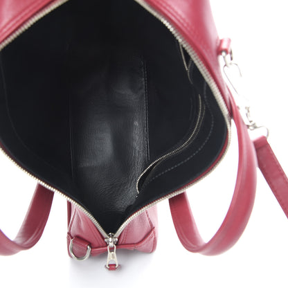 Balenciaga Shiny Day Calfskin S Triangle Duffle Rouge Grenat 6 of 14