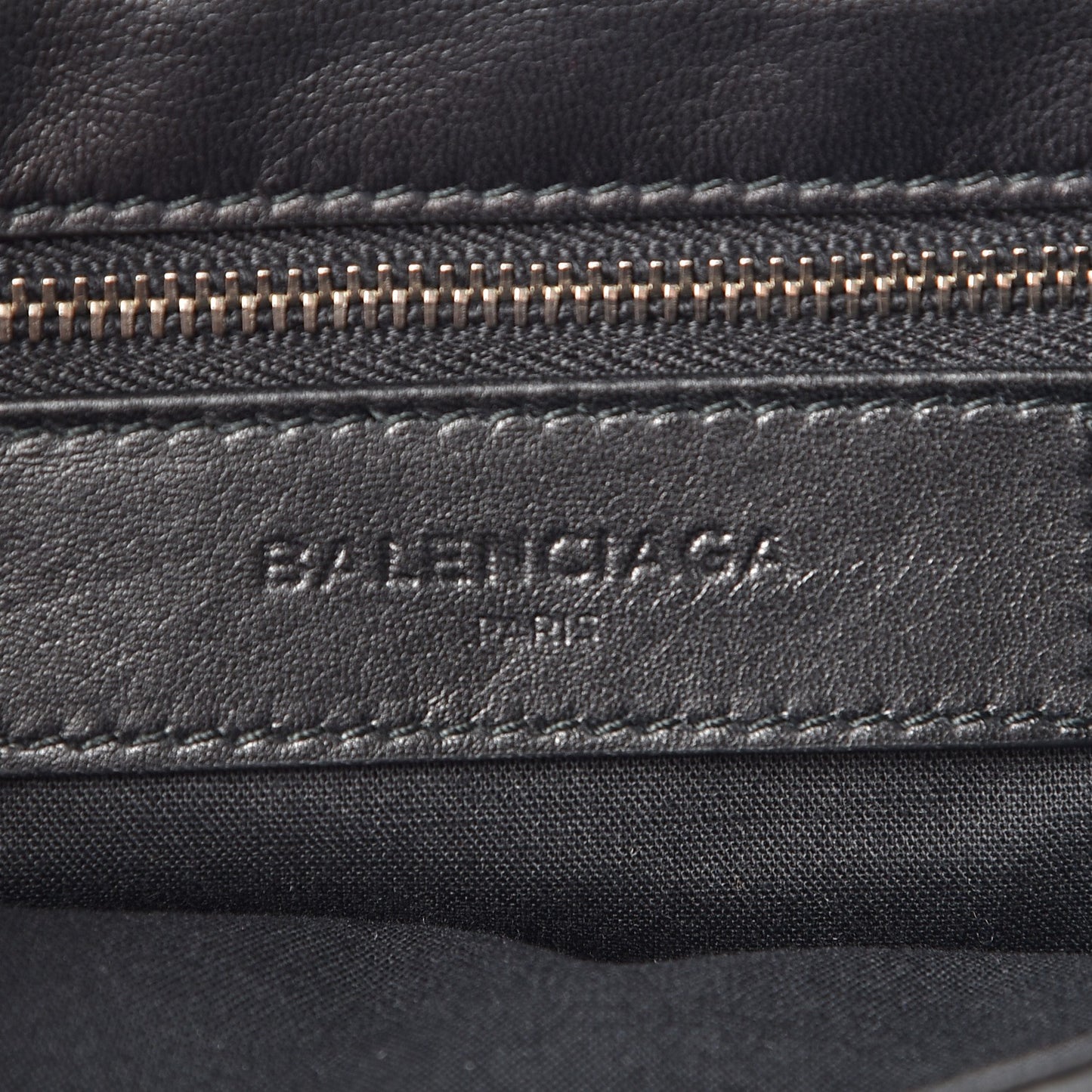 Matte Goatskin Rubber Covered Classic Hardware Envelope Clutch Black