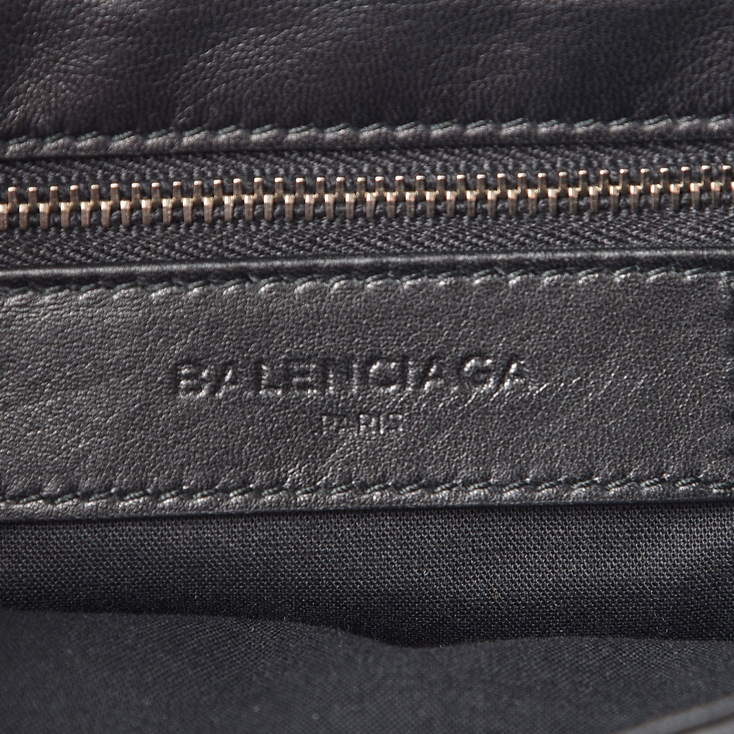 Balenciaga Matte Goatskin Rubber Covered Classic Hardware Envelope Clutch Black 6 of 7