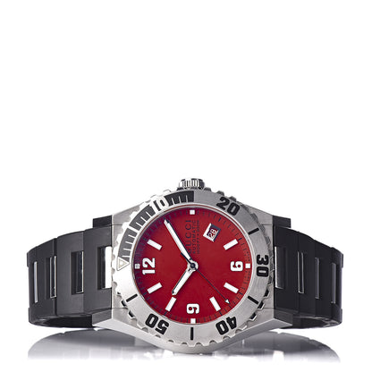Gucci Stainless Steel Rubber 44mm Pantheon Automatic Watch Red 3 of 7