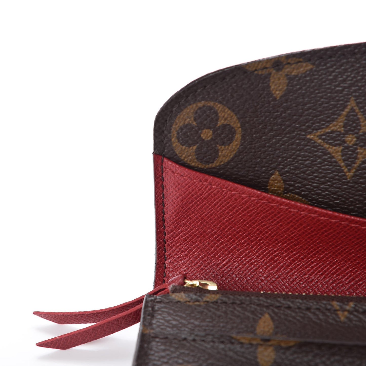 Monogram Emilie Wallet Red