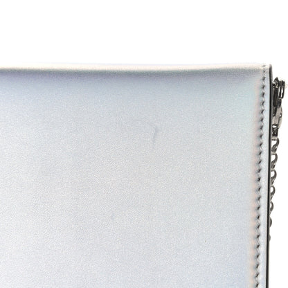 Christian Louboutin Iridescent Calfskin Loubi54 Crossbody Clutch Silver 11 of 11