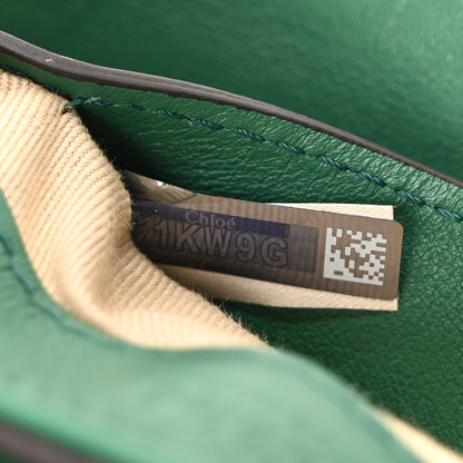 Chloe Calfskin Crocodile Embossed Mini C Double Carry Woodsy Green 7 of 10