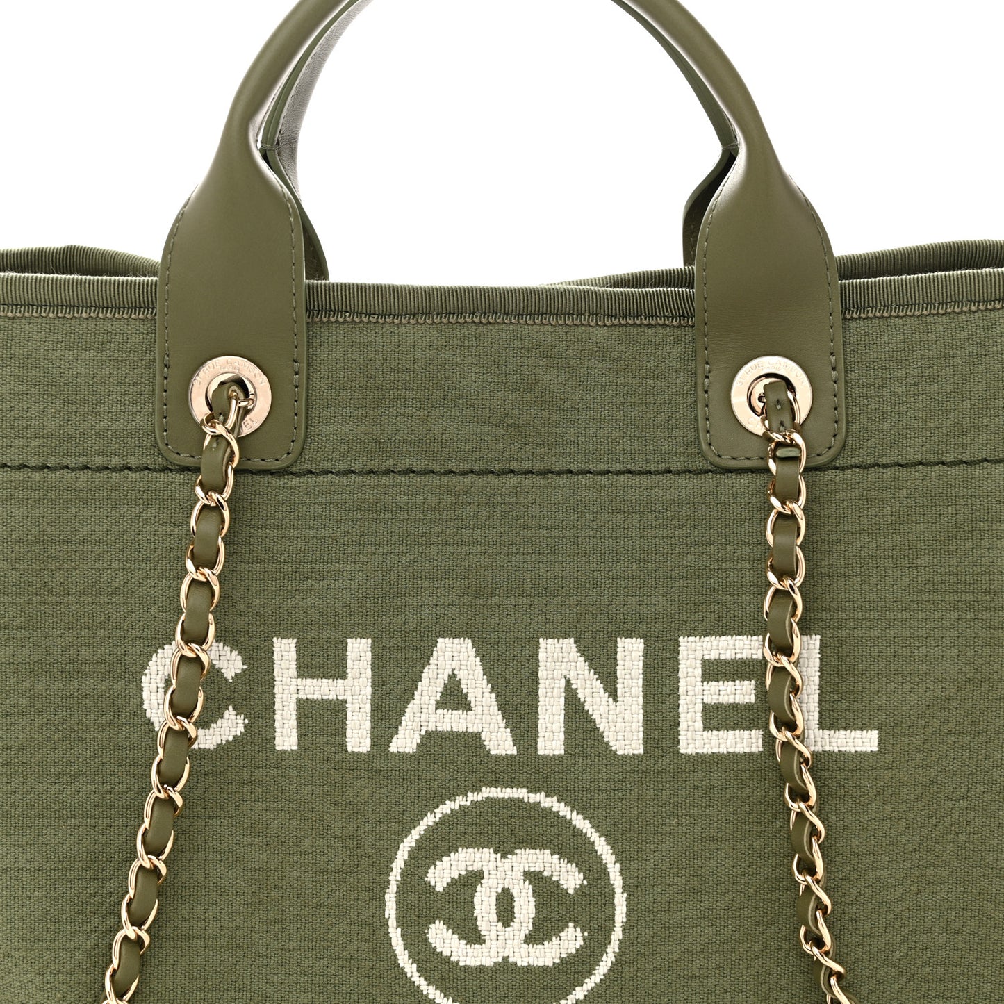 Mixed Fibers Small Deauville Tote Green