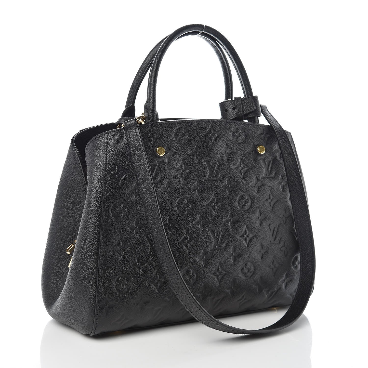 Louis Vuitton Empreinte Montaigne MM Black 3 of 9