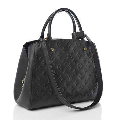 Louis Vuitton Empreinte Montaigne MM Black 3 of 9