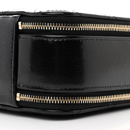 Chanel Shiny Lambskin Quilted CC Vanity Case Black 11 of 11