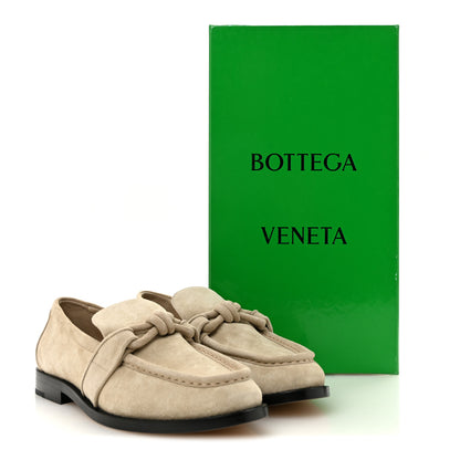 Bottega Veneta Suede Astaire Knot Loafers 38 Ecru 9 of 9