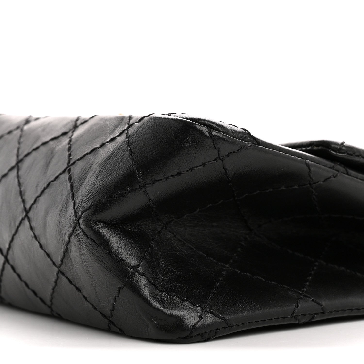 Chanel Aged Calfskin Quilted 2.55 Reissue Mini Flap Black 10 of 10