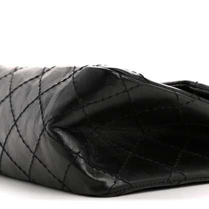 Chanel Aged Calfskin Quilted 2.55 Reissue Mini Flap Black 10 of 10