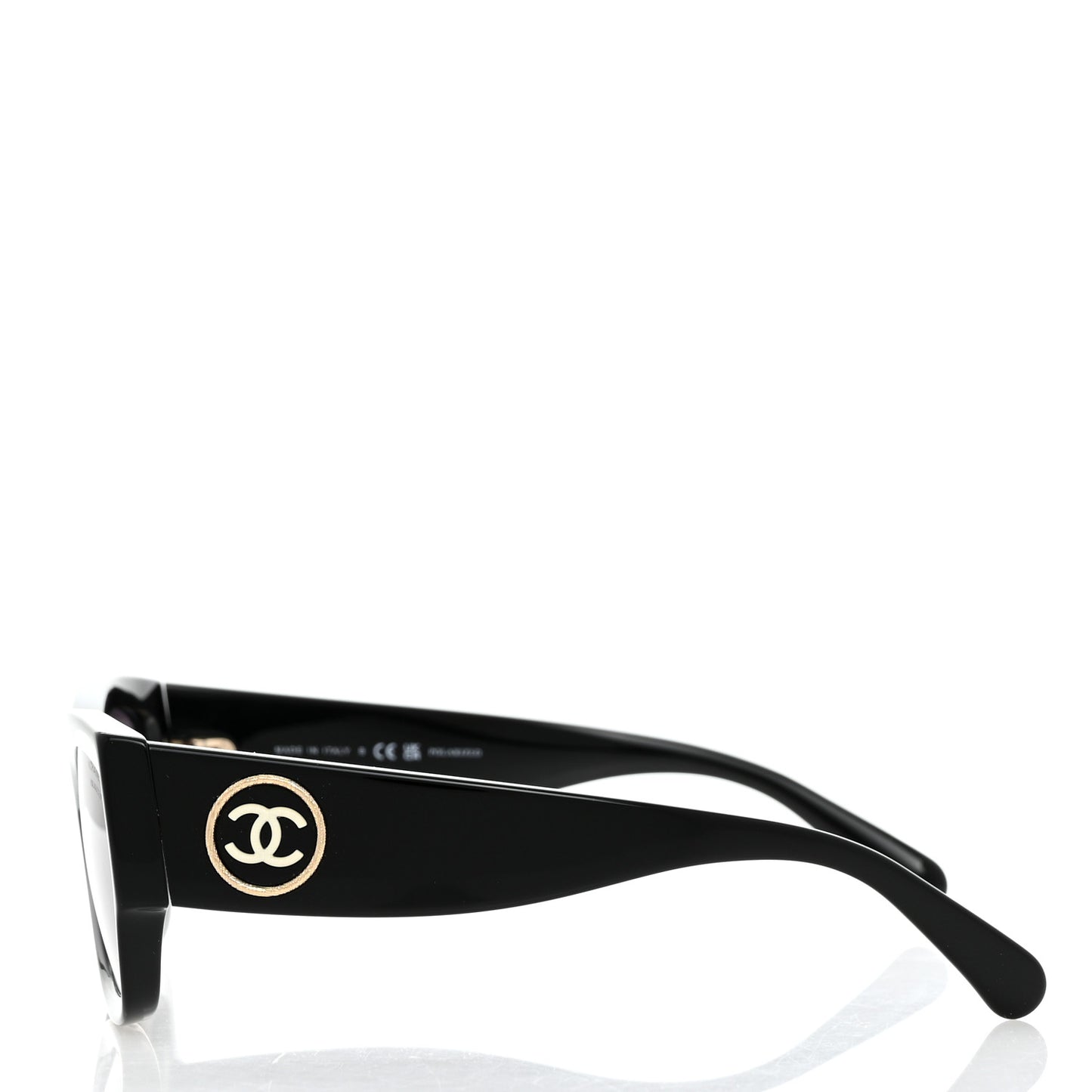 Acetate Rectangle Sunglasses 5507-A Black