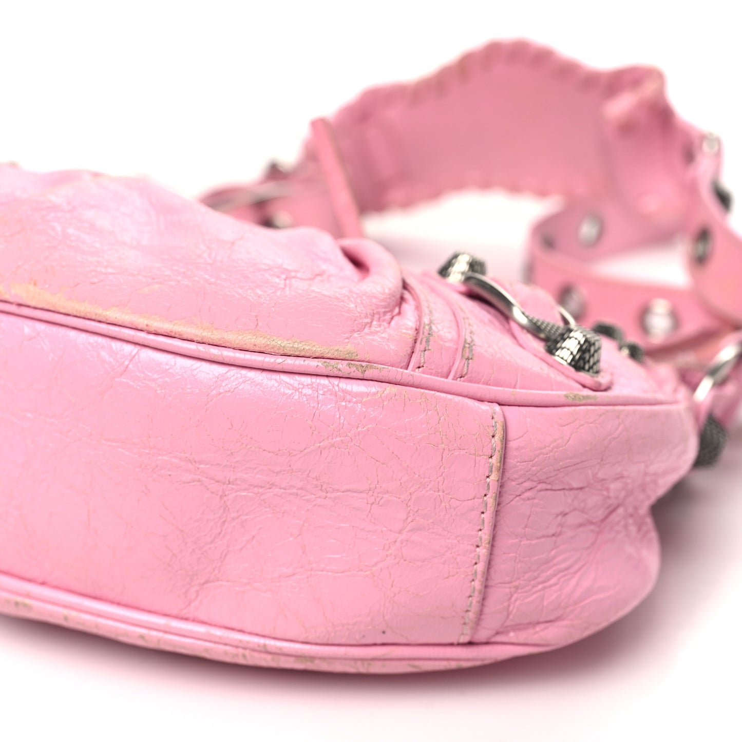 Agneau Arena Le Cagole Shoulder Bag XS Candy Pink