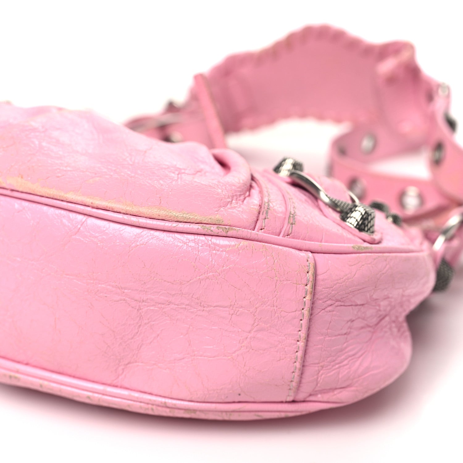 Balenciaga Agneau Arena Le Cagole Shoulder Bag XS Candy Pink 11 of 18