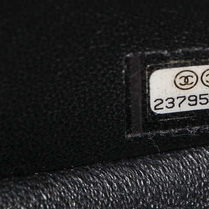 Chanel Crumpled Calfskin Quilted Jumbo Double Flap So Black 7 of 8