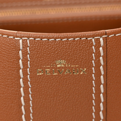 Delvaux Grained Rodeo Calfskin Surpique PM Brillant Satchel Vegetal Ivory 7 of 10