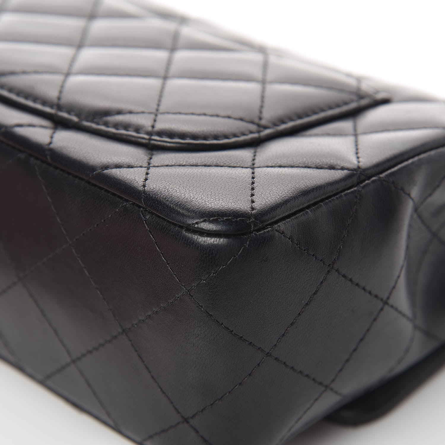Chanel Lambskin Quilted Mini Rectangular Flap Black 13 of 17