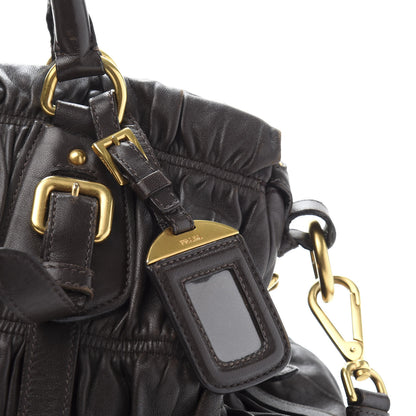 Prada Nappa Gaufre Shopping Satchel Caffe 11 of 18