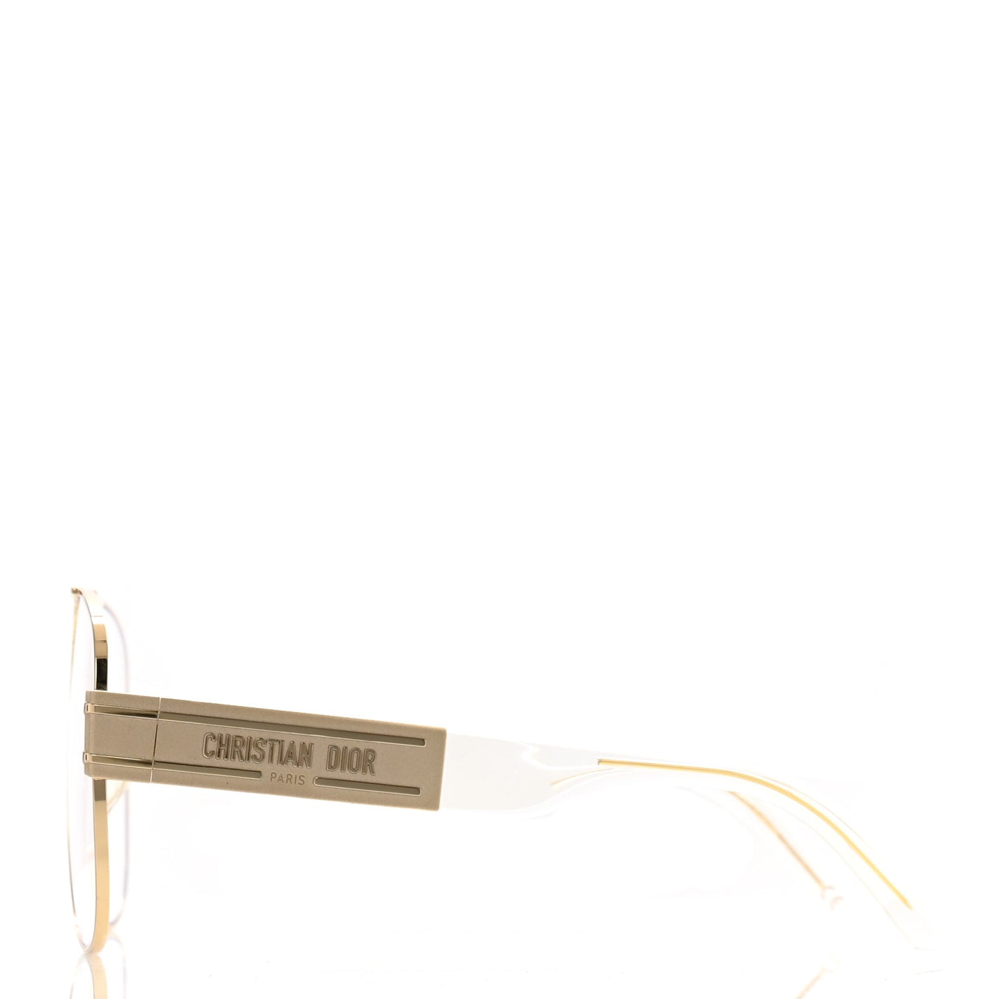 Metal Acetate Diorsignature A3U Sunglasses Gold