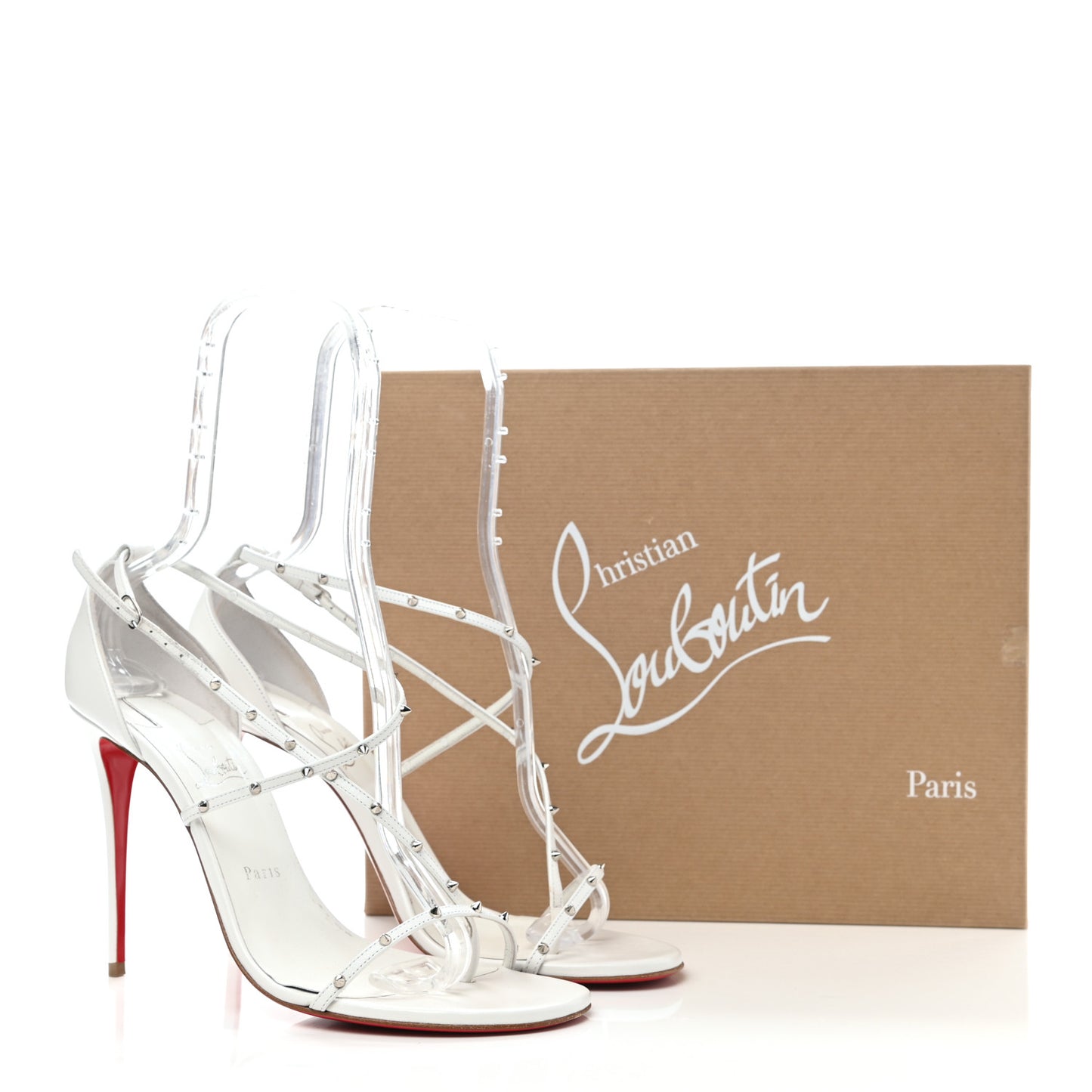 Rojiana 100 Spiked Sandals 41 White