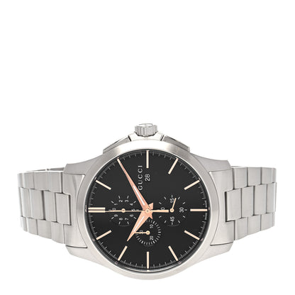 Gucci Stainless Steel 44mm G-Timeless Chronograph Quartz Watch Black 2 of 5