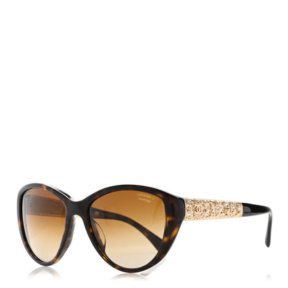Chanel Crystal Bijoux Sunglasses 5298-B-A Tortoise 1 of 8