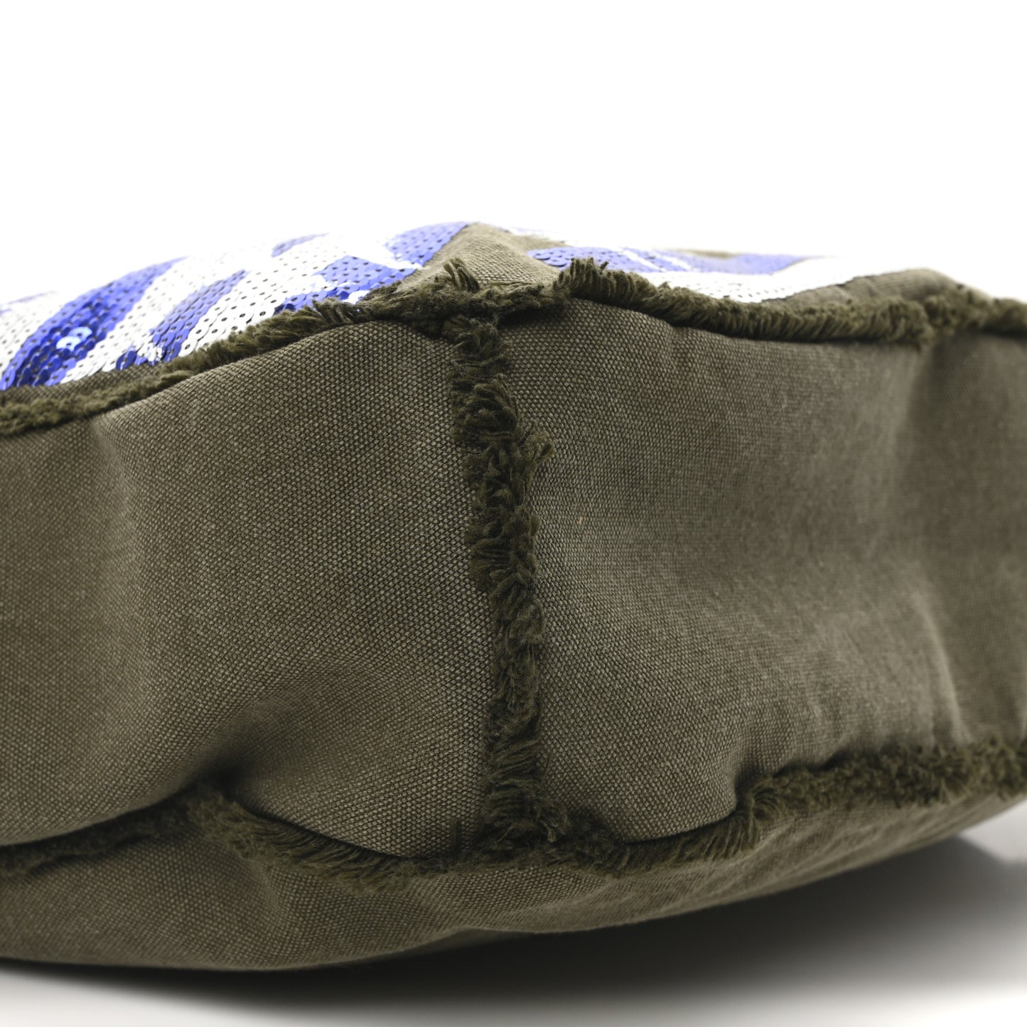 Canvas Sequins Cubano Trip Hobo Khaki