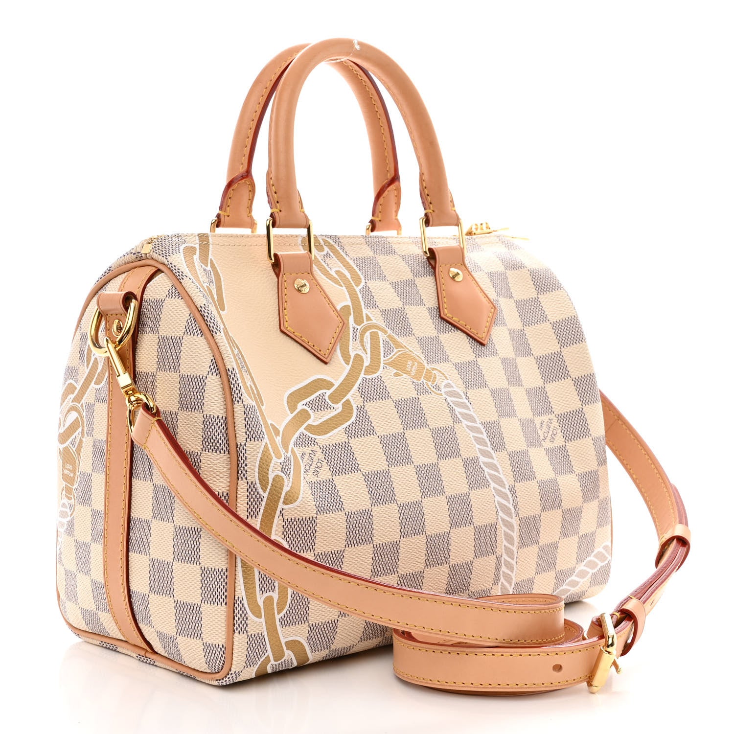 Louis Vuitton Damier Azur Nautical Speedy Bandouliere 25 3 of 9