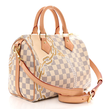 Louis Vuitton Damier Azur Nautical Speedy Bandouliere 25 3 of 9
