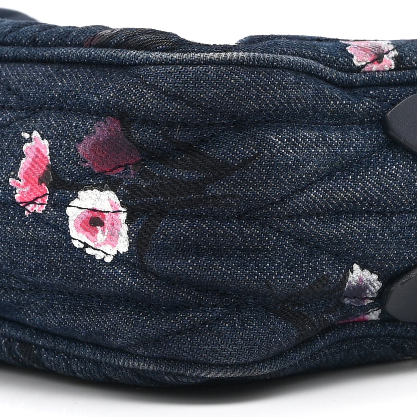 Denim Matelasse Camera Bag  Blue Multicolor
