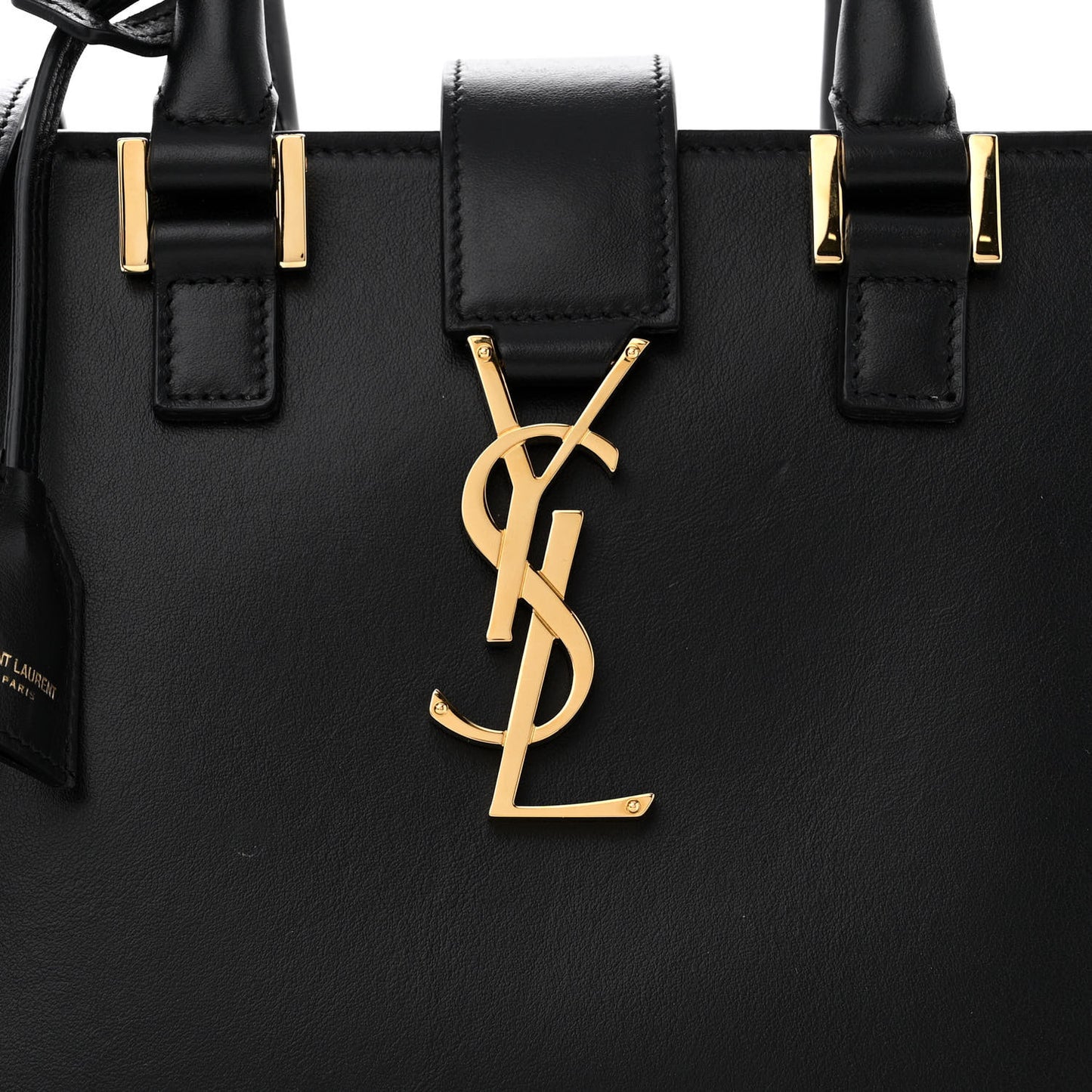 Calfskin Monogram Baby Cabas Black