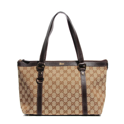 Gucci Monogram Medium Abbey Tote Brown 1 of 7