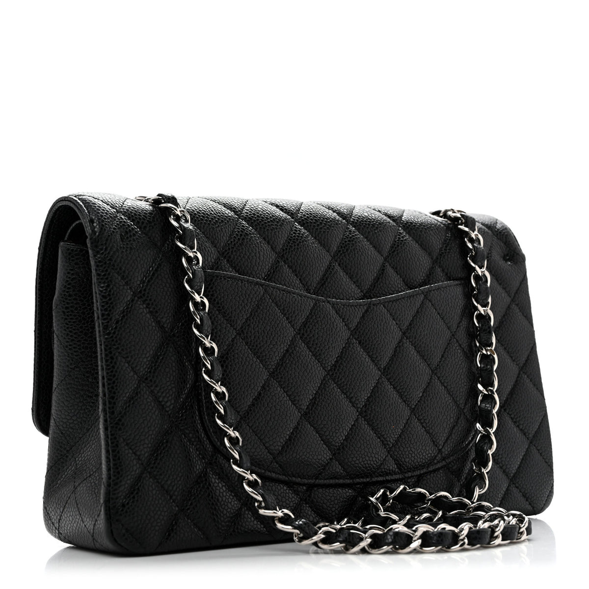 Chanel Caviar Quilted Medium Double Flap Black 3 of 13