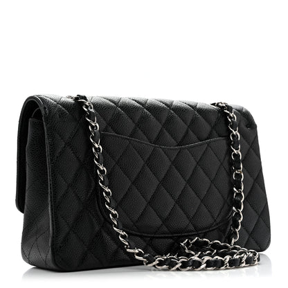 Chanel Caviar Quilted Medium Double Flap Black 3 of 13