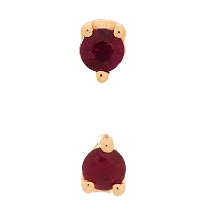 Anita Ko 18K Rose Gold Ruby Orbit Earring 1 of 5