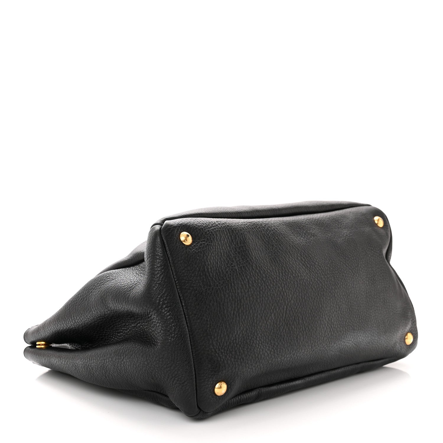 Prada Vitello Daino Tote Black 3 of 10