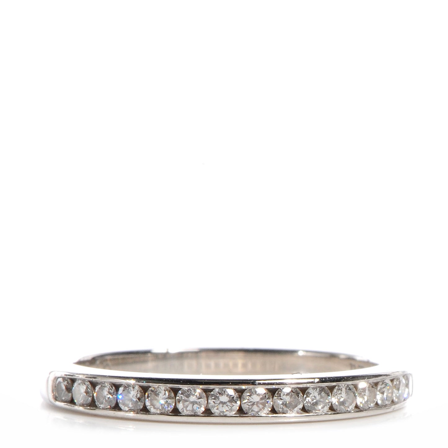 Platinum Diamond 2mm Wedding Band Ring 4.5
