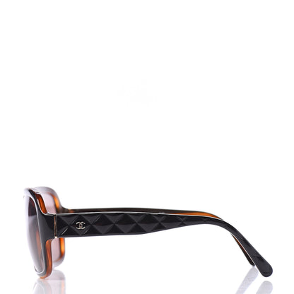 Chanel Quilted CC Sunglasses 5124 Dark Brown 3 of 8