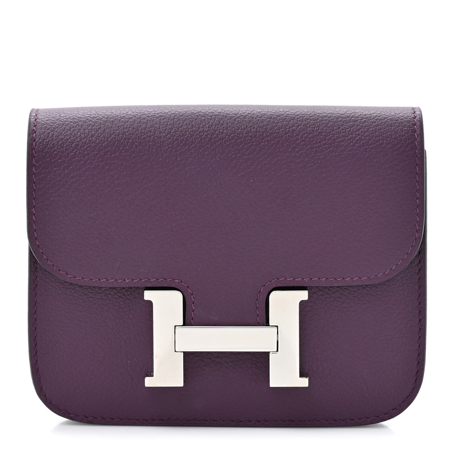 Evercolor Bi-Color Constance Slim Wallet Cassis Bleu Royale