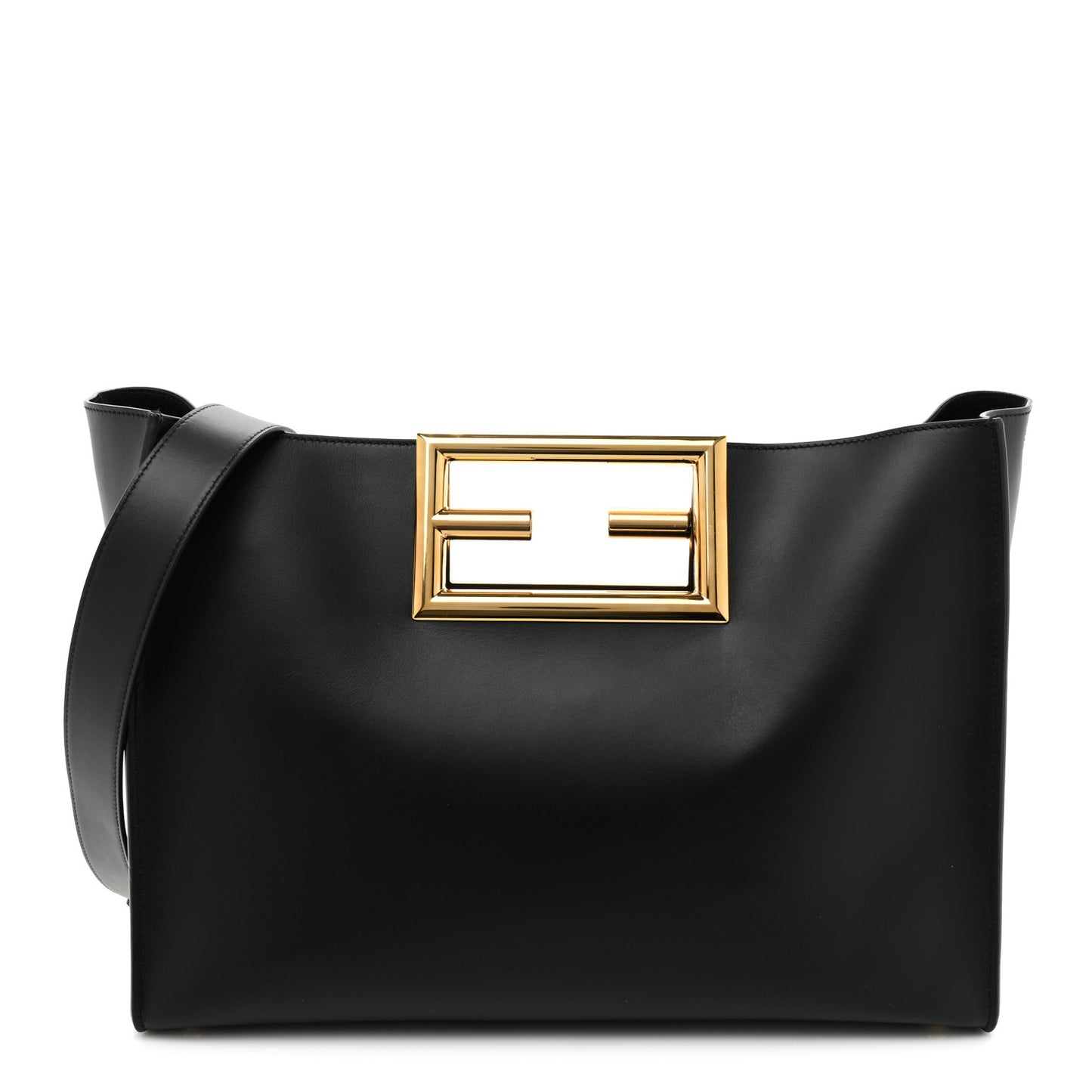 Vitello King Medium Fendi Way Tote Black