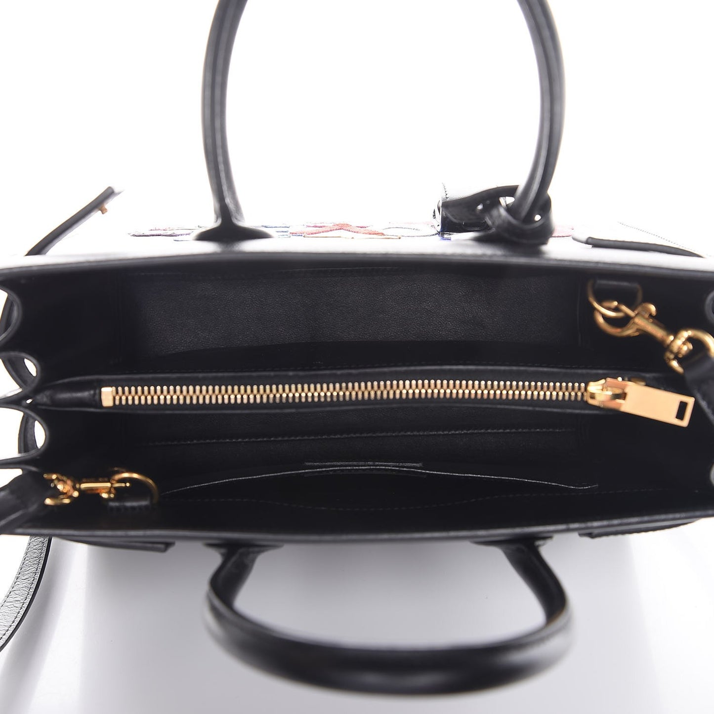 Calfskin Love Patchwork Baby Sac De Jour Black
