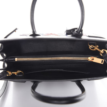 Saint Laurent Calfskin Love Patchwork Baby Sac De Jour Black 5 of 7