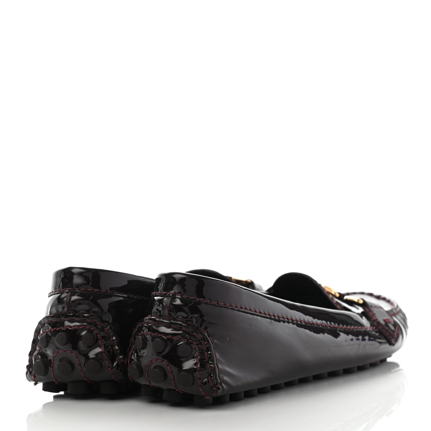 Louis Vuitton Patent Calfskin Oxford Loafers 39 Amarante 4 of 12