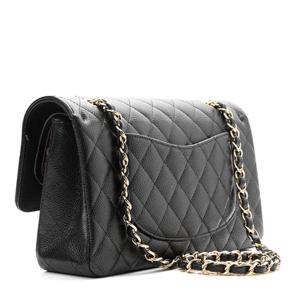Chanel Caviar Quilted Medium Double Flap Black 3 of 11