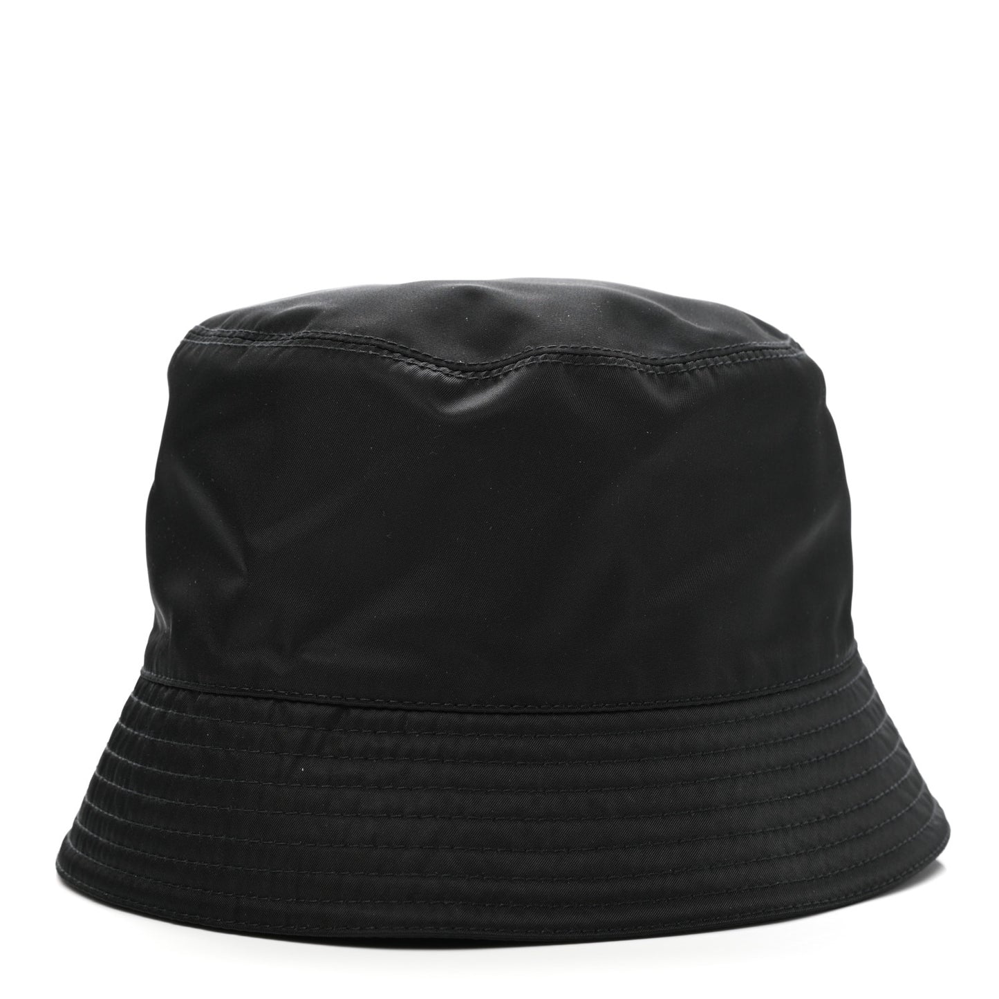 Re-Nylon Metal Triangle Logo Mens Bucket Hat L Black