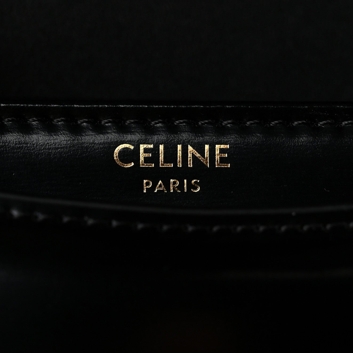 Celine Shiny Calfskin Besace Clea Triomphe Black 5 of 8