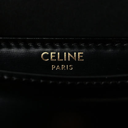 Celine Shiny Calfskin Besace Clea Triomphe Black 5 of 8
